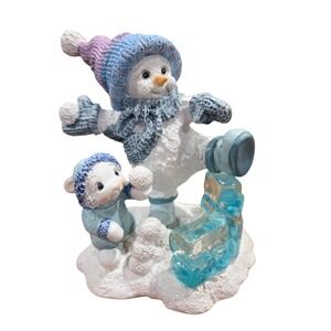 Vintage Dreamsickles Northern Lights 1999 Snowball Toss 60616 Signed Figurine
